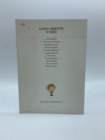 Undici maestri d'oggi. Galleria Il Mappamondo, Milano (catalogo della mostra) - copertina