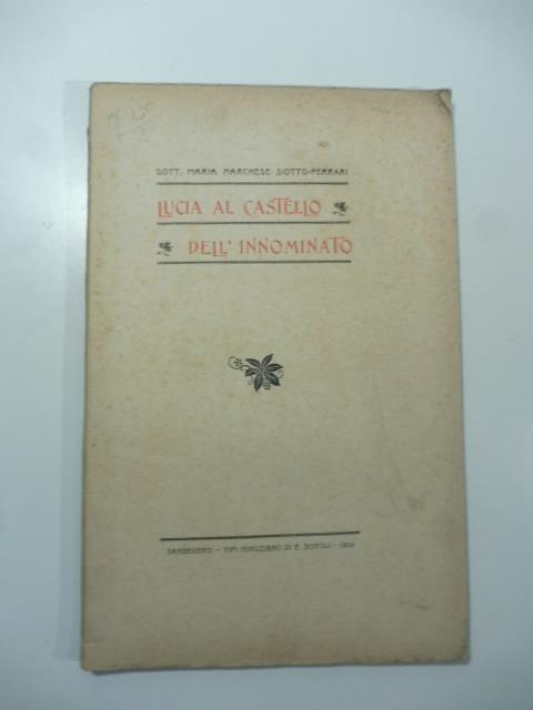 Lucia al Castello dell'Innominato - copertina