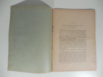 Note sul genere megalocolus - copertina