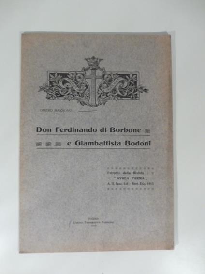 Don Ferdinando di Borbone e Giambattista Bodoni - copertina
