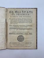 De gli stati di Francia e della lor possanza