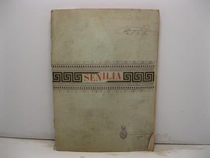 Senilia. La rinascenza ellenica in Sicilia. Dafni. Dialetto siciliano - copertina