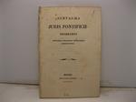 Syntagma juris pontificii prodromus ampliandae collectionis pontificiarum constitutionum