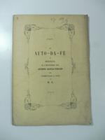 Un auto da fe' in Bologna il 5 novembre 1618. Documento originale pubblicato con commentario e note