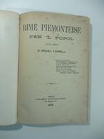 Rime piemonteise per 'l popol edite e inedite