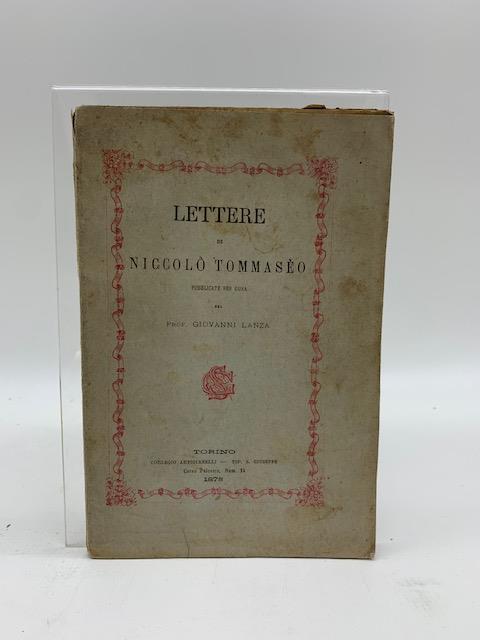 Lettere di Niccolo' Tommaseo - copertina