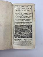Ristretto dell'historie del mondo... col supplemento di Lodovico Aurelij perugino traduttore dell'opera. Con la seconda parte di Bernardo Oldoini genovese fino l'anno MDCL accresciuto...della parte IV e V fino l'anno MDCLXV