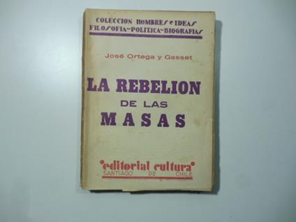 La rebelion de las masas - copertina