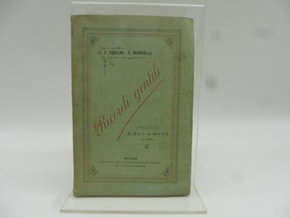 Ricordi gentili. Strenna agli amici pel 1891 - copertina