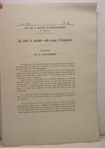 Sui limiti di salsedine nelle acque d'irrigazione