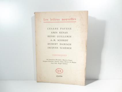 Les lettres nouvelles 1, mars-avril 1960 - copertina