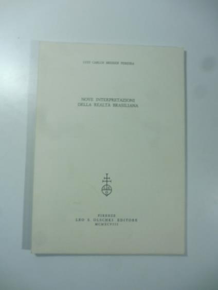 Nuove interpretazioni della realta' brasiliana - copertina
