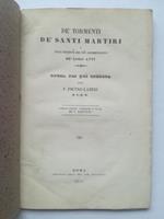 De' tormenti de' Santi martiri, della sincerita' che puo' argomentarsene de' loro atti