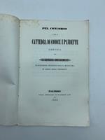 Pel concorso alla cattedra di Codice e Pandette. Memoria