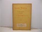 Leone Tolstoi. Discorso tenuto al Collegio romano il 26 aprile 1894 da Guido Pompilj