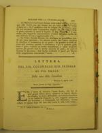 Lettera del sig. collonnello Gio. Pringle al sig. Small sulla vita delle cavallette