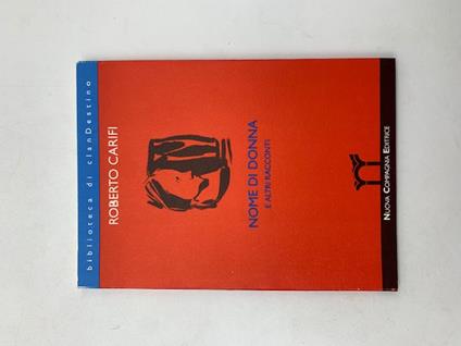 Nome di donna e altri racconti - copertina