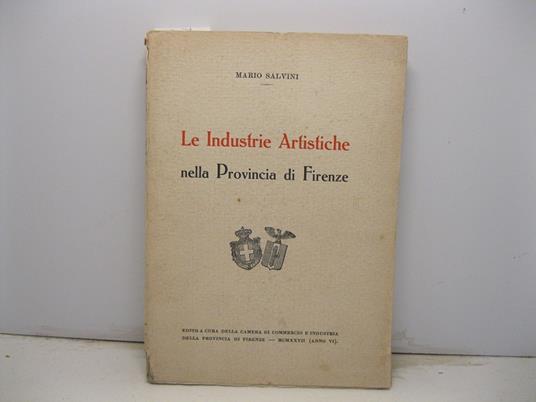 Le industrie artistiche nella provincia di Firenze - copertina