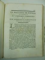 La macchina di Papinio riformata all'uso economico e farmaceutico da Gio. Ambrogio Sangiorgio speziale milanese SEGUE Descrizione di una belzuar trovata in un cavallo di Paolantonio Sangiorgio speziale e chimico