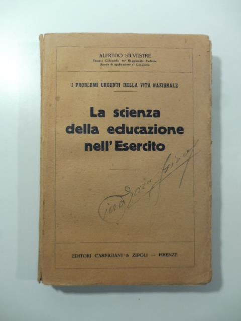 La scienza della educazione nell'Esercito - copertina