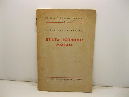 Unita', economia, morale - copertina