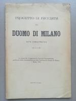 Progetto di facciata pel Duomo di Milano. Nota dimostrativa