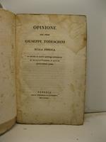 Opinione sulla pistola al priore di Santo Apostolo attribuita al Boccaccio e rimessa in luce da Bartolommeo Gamba