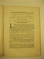 Ricerche del sig. A. Wilson m. del Collegio R. di medicina a Edimburgo sulle forze motrici impiegate nella circolazione del sangue