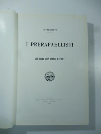 I Prerafaellisti - A. Agresti - copertina