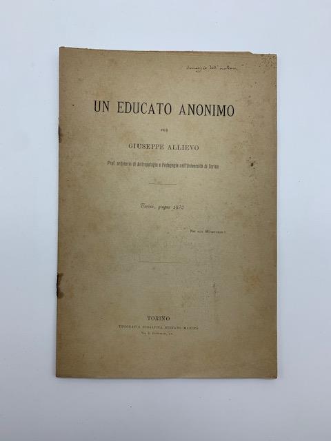 Un educato anonimo