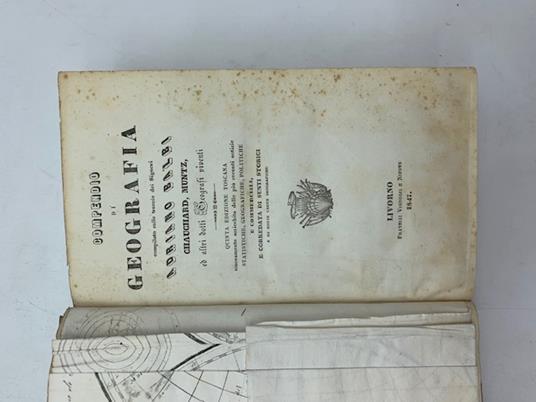 Compendio di geografia compilato sulle tracce dei Signori Adriano Balbi, Chauchard, Muntz ed altri dotti Geografi viventi - Adriano Balbi - copertina