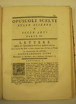 Lettere al chiarissimo signor dottore Gianfrancesco Cigna..