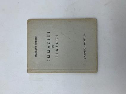 Immagini di Ridenti - Marziano Bernardi - copertina