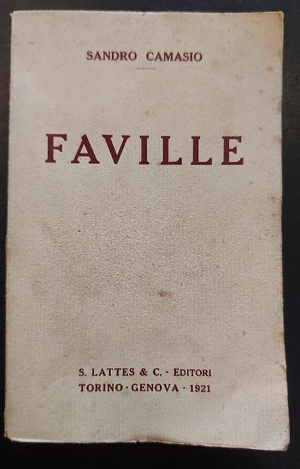 Faville - Sandro Camasio - copertina
