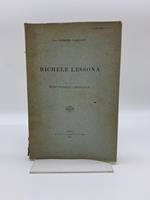 Michele Lessona. Notizie biografiche e bibliografiche