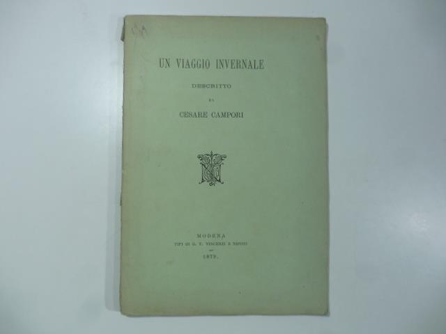 Un viaggio invernale descritto da Cesare Campori