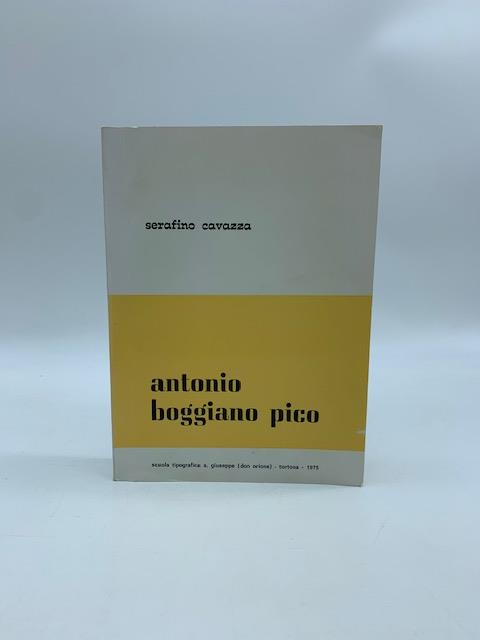 Antonio Boggiano Pico - Serafino Cavazza - copertina