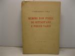 Memori d'on pivell de settant'ann e poesie varie