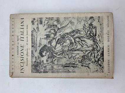 Incisione italiana - Antony De Witt - copertina