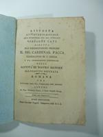 Risposta antiquario legale alla scrittura del Sig. Avvocato Scipione Cavi diretta all'Eminentissimo Principe il Sig. Cardinal Pacca...Romana pe l'Avvocato Carlo Fea commissario delle antichita' contro li Sig...Giorgi