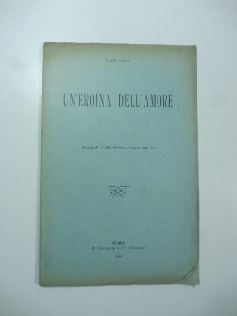 Un'eroina dell'amore - Mario Foresi - copertina