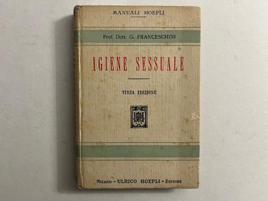Igiene sessuale - Giovanni Franceschini - copertina