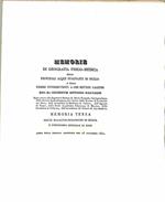 Memorie di geografia fisico medica sulle principali acque stagnanti di Sicilia e sulle febbri intermittenti a che metton cagione. Memoria terza. Delle malattie periodiche di Sicilia e fisionomia speciale di esse