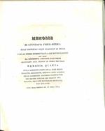 Memorie di geografia fisico medica sulle principali acque stagnanti di Sicilia e sulle febbri intermittenti a che metton cagione. Memoria quarta. Sulla determinazione della sede delle malattie periodiche, dedotta dall'accordo delle condizioni anatomi