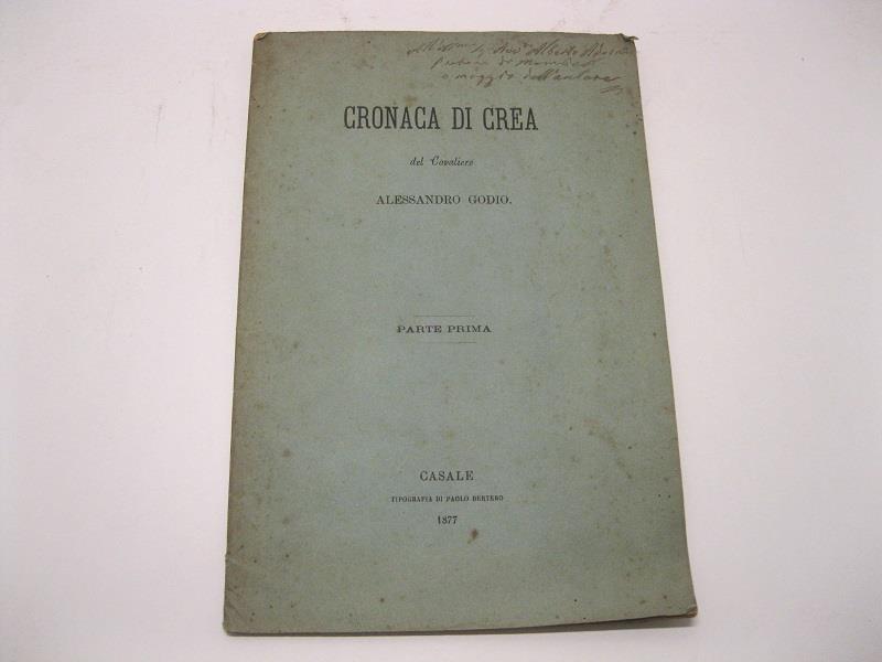 Cronaca di Crea. Parte prima