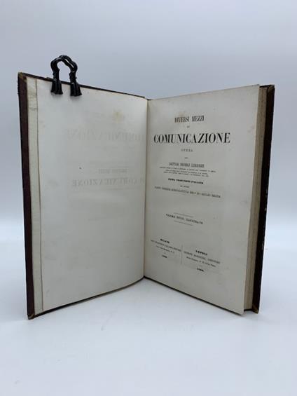 Diversi mezzi di comunicazione Prima traduzione italiana - Dionigi Lardner - copertina