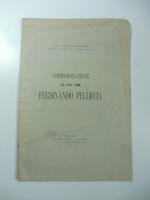 Commemorazione del Prof. Comm. Ferdinando Pelliccia
