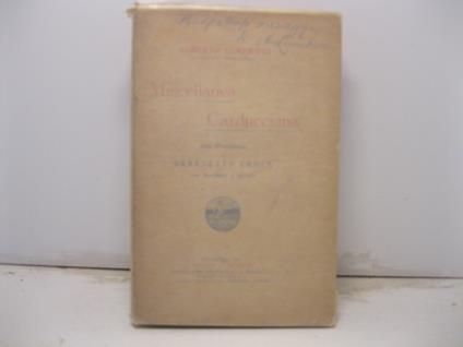 Miscellanea carducciana. Con prefazione di Benedetto Croce. Con fac-simili e ritratti - Alberto Lumbroso - copertina