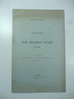 Intorno a due recenti studi sul 1848