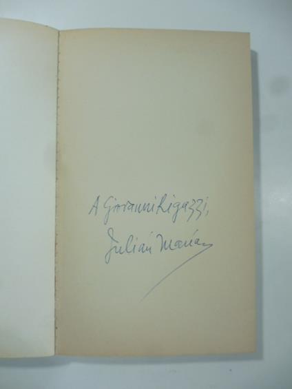La mujer en el siglo XX. Copia con dedica dell'Autore (signed copy) - Julian Marias - copertina